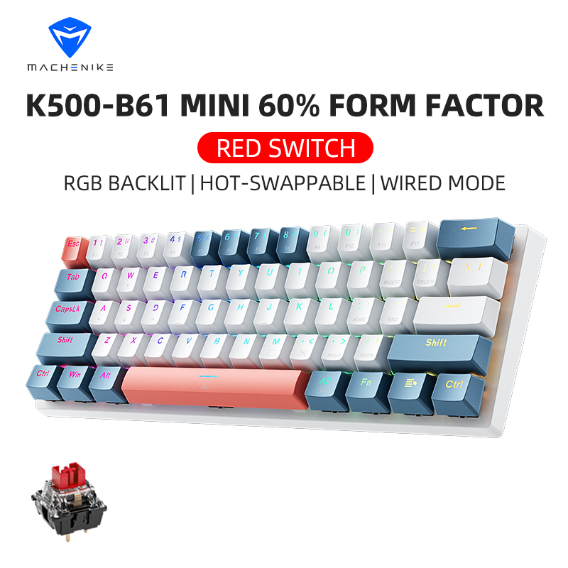 Gaming Keyboard Mini - K500-B61 Machenike Mini Mechanical Keyboard 60%