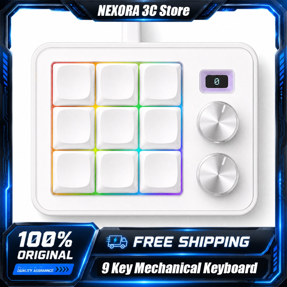 Gaming Keyboard Mini - 9 Tombol Keyboard Mekanis Makro yang