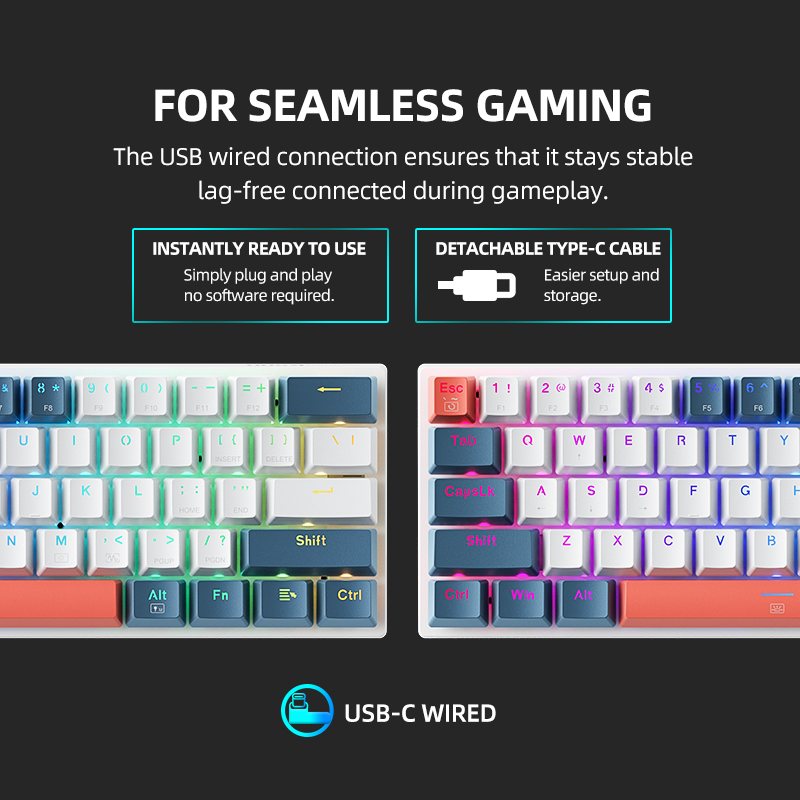K500-B61 Machenike Mini Mechan - Gaming Keyboard Mini ulasan dan harga