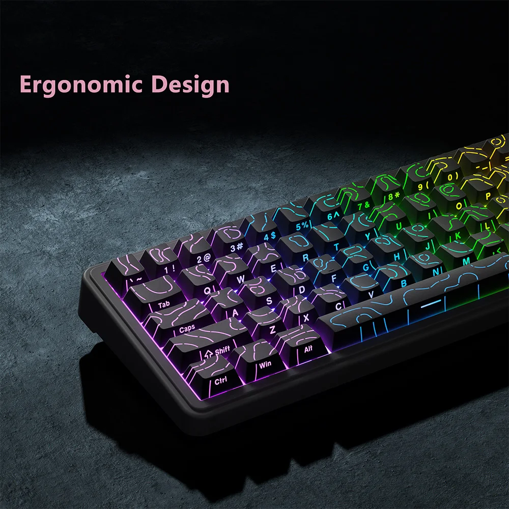 2026 Topographic Keycaps Versi - Gaming Keyboard 2026 ulasan dan harga