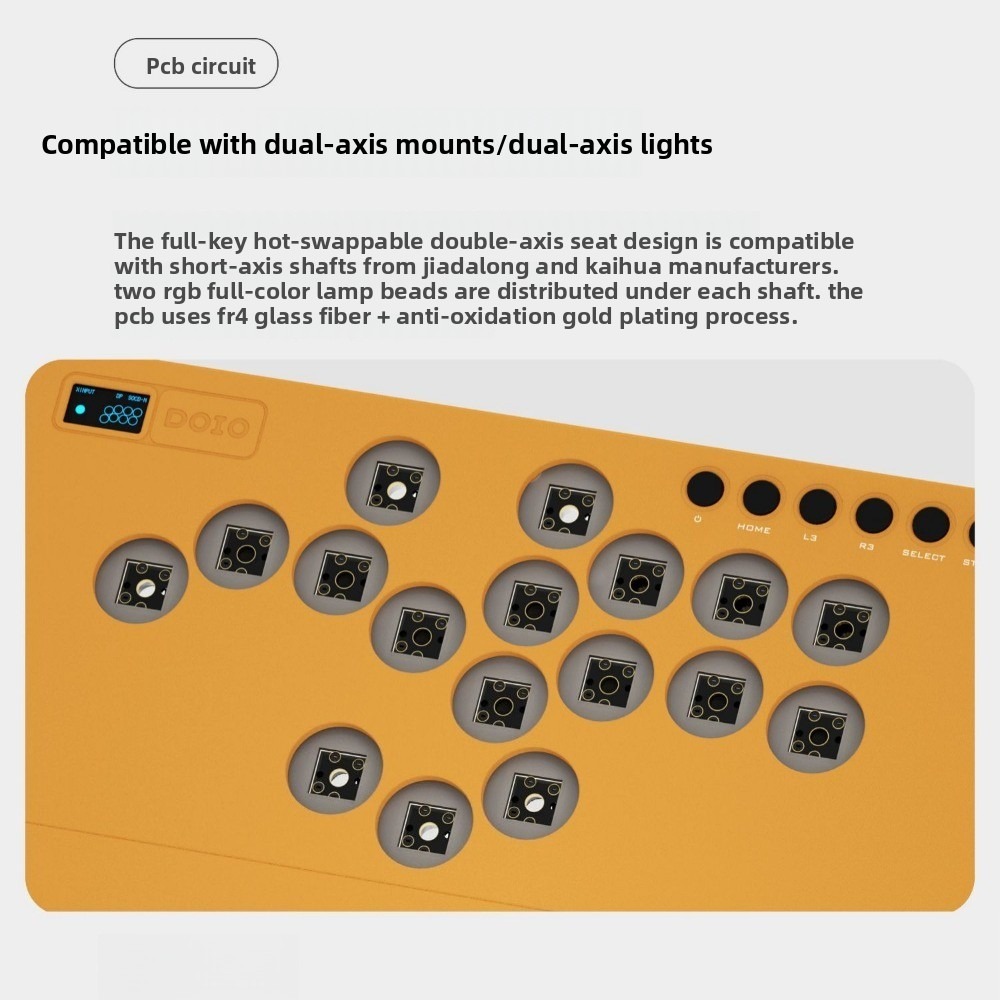 DOIO KBGM-H02+ HITBOX Keyboard - Gaming Keyboard Hot Swappable ulasan dan harga
