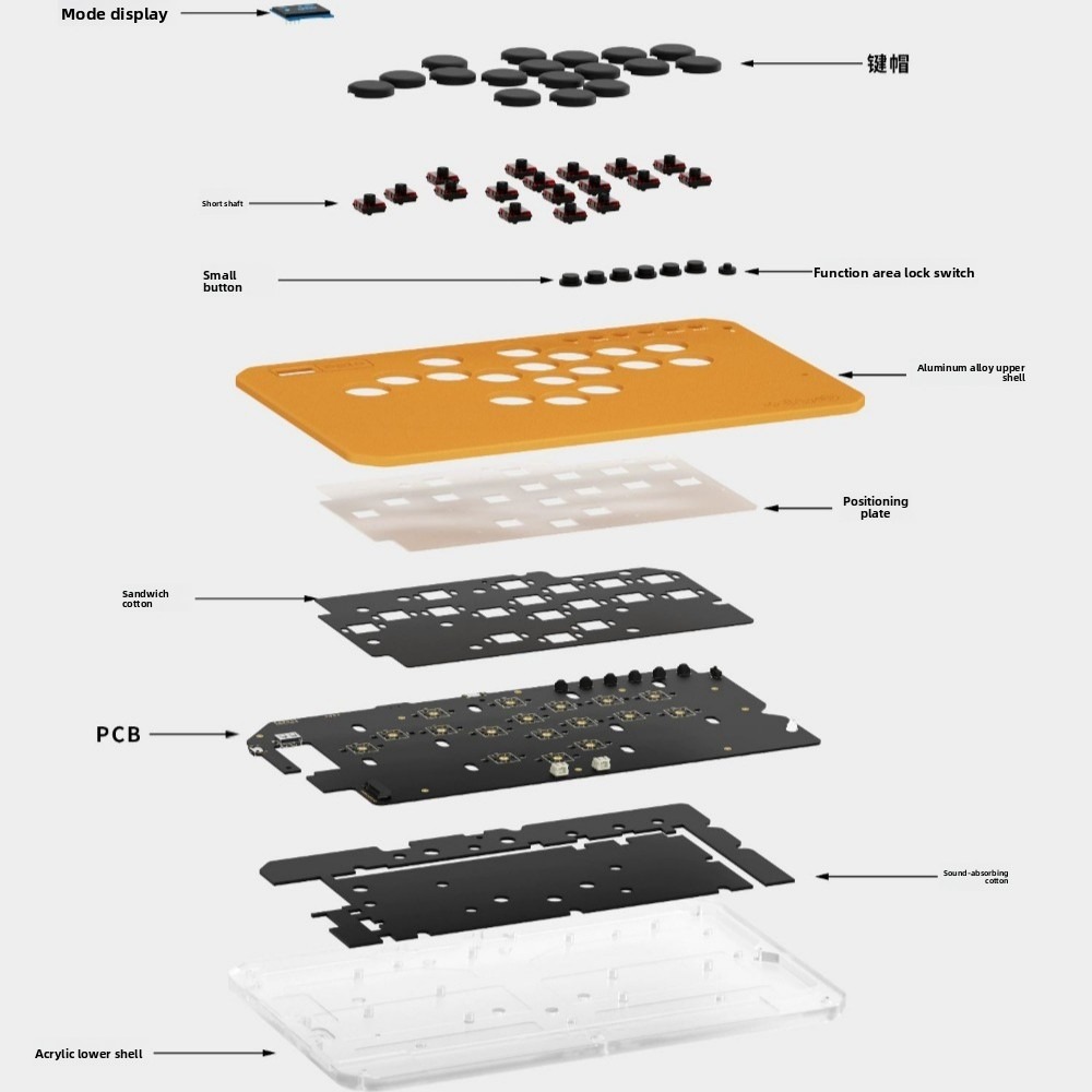 DOIO KBGM-H02+ HITBOX Keyboard - Gaming Keyboard Hot Swappable ulasan dan harga
