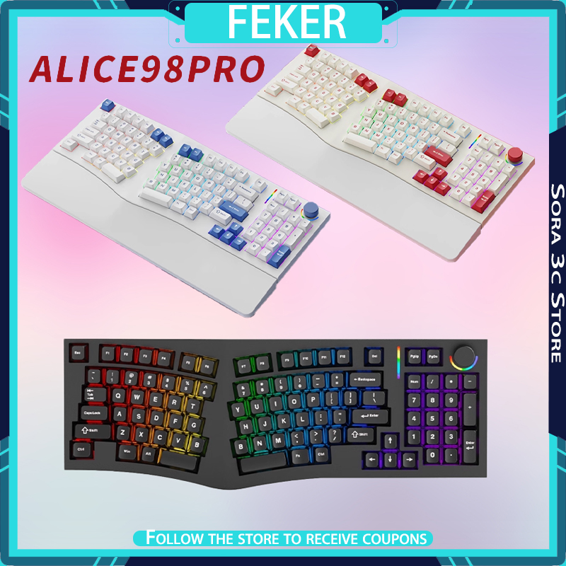 Keyboard Mekanik FEKER Alice98 - Gaming Keyboard Hot Swappable ulasan dan harga